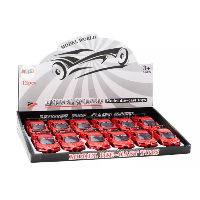 LEAN TOYS Coche deportivo 1:32 propulsión por fricción rojo