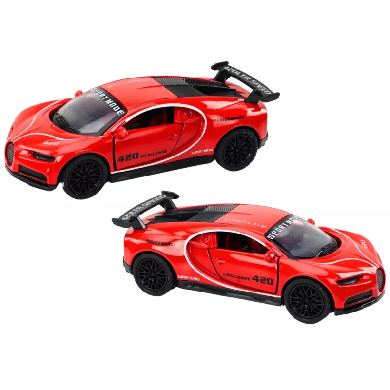 LEAN TOYS Coche deportivo 1:32 propulsión por fricción rojo