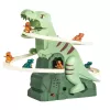 LEAN TOYS Pista tobogán dinosaurio escalada luces sonidos