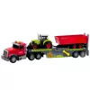 LEAN TOYS Set camión tractor con remolque luces y sonidos rojo