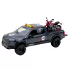 LEAN TOYS Pickup con luces y sonidos de motor gris 1:12