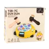 LEAN TOYS Juego de habilidad Whack-A-Mole con dos martillos, gatito amarillo marrón