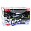 LEAN TOYS Coche drift RC negro verde 30km/h 1:16