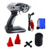 LEAN TOYS Coche drift RC negro verde 30km/h 1:16