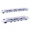 LEAN TOYS Tren de juguete interactivo con sonidos y luz, blanco, 62 cm