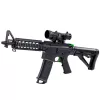 LEAN TOYS Rifle de asalto para bolas de agua hidrogel con gafas de mira negro 86cm