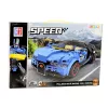 LEAN TOYS Coche robot 2 en 1 Hurricane azul bloques de construcción 328 uds.