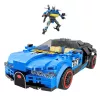 LEAN TOYS Coche robot 2 en 1 Hurricane azul bloques de construcción 328 uds.
