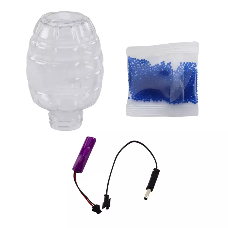 LEAN TOYS Pistola automática de bolas de gel de agua Skull