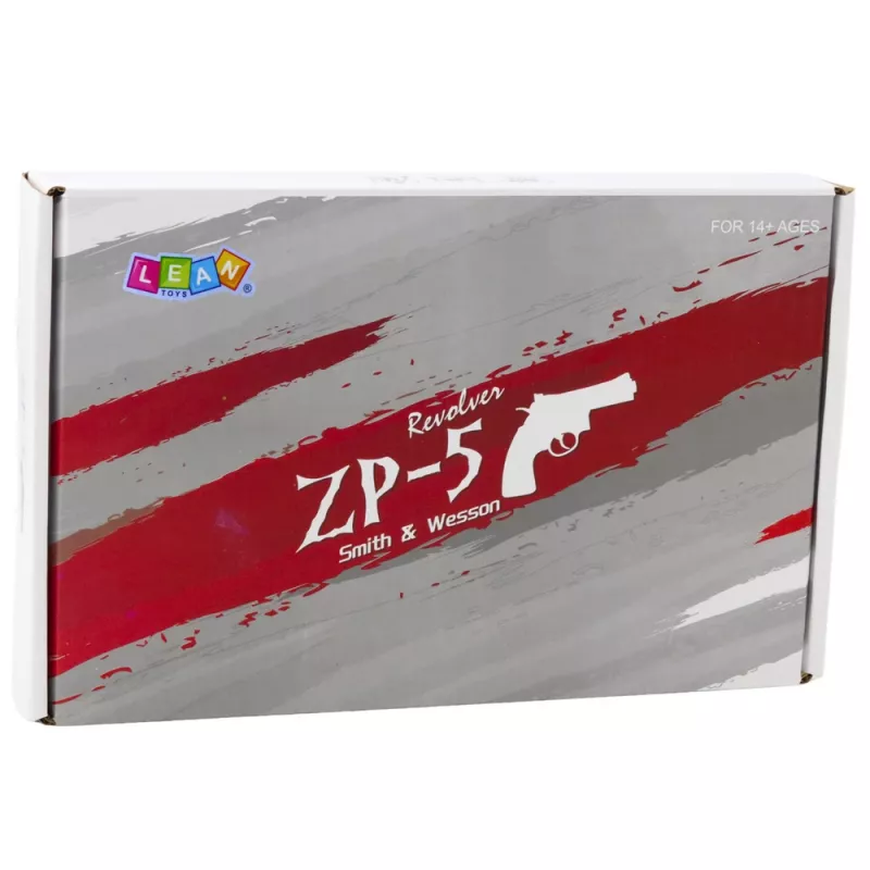 LEAN TOYS Revólver ZP-5 con cartuchos de espuma, bolas de agua hidrogel, escudo y funda