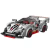 LEAN TOYS Bloques de construcción coche deportivo robot 2 en 1 gris 363 piezas