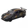LEAN TOYS Coche deportivo de metal con retroceso, luces y sonidos negro 1:32