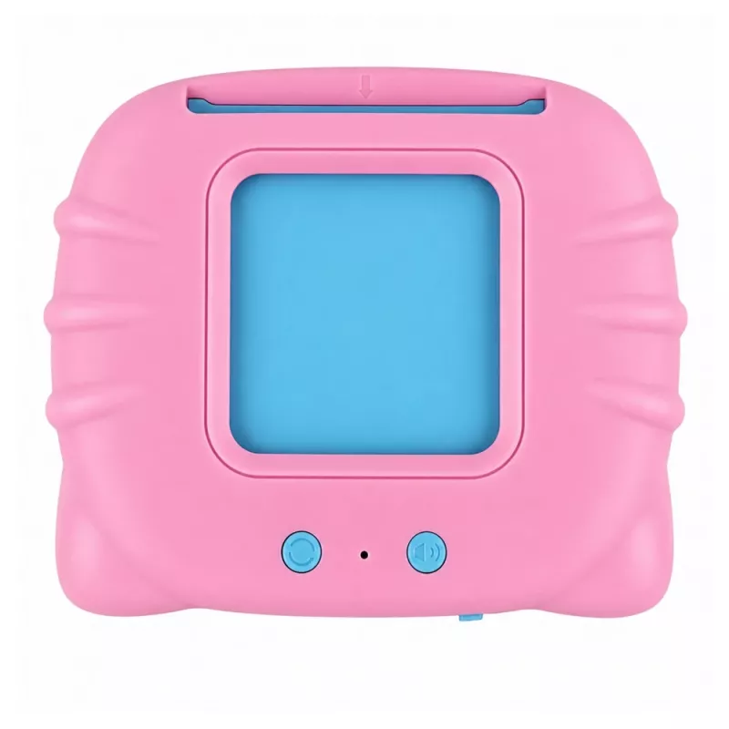 LEAN TOYS Lector de tarjetas de aprendizaje de palabras en inglés juguete educativo rosa