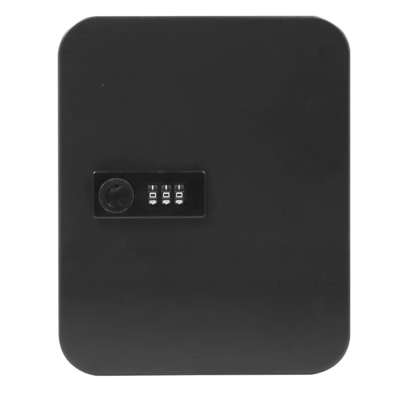 LEAN Caja metálica para llaves con código digital, 48 ganchos, pegatinas negras