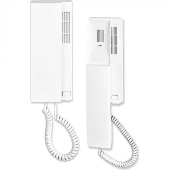 ACO INS-UP720B UNIFON - Auricular de portero automático digital con 1 botón, blanco