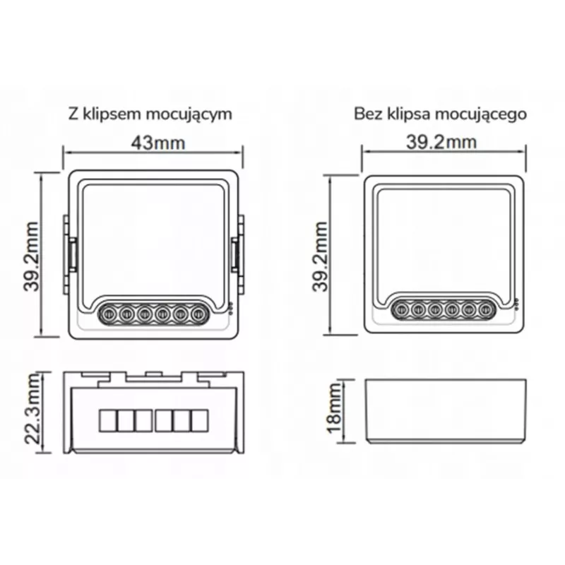 OXT Módulo controlador de escenas mini 12 acciones 230V ZigBee TUYA T254