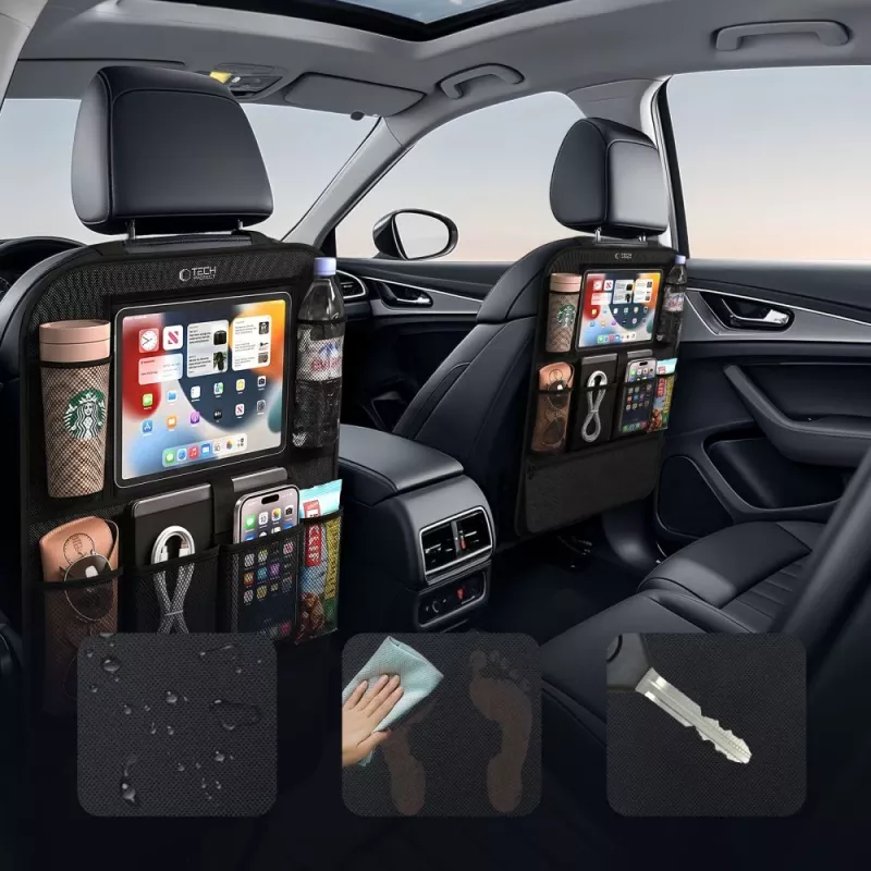 TECH-PROTECT UCA200 Organizador de asiento trasero negro