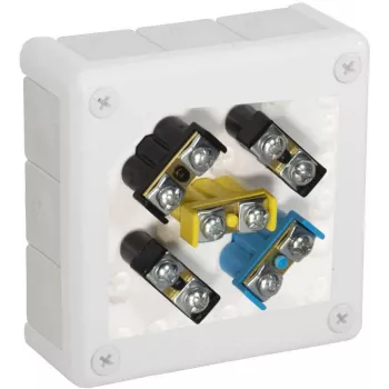 VIPLAST VP-51 Caja de derivación de superficie 12 entradas blanca IP55 118x118x46 mm 051-51