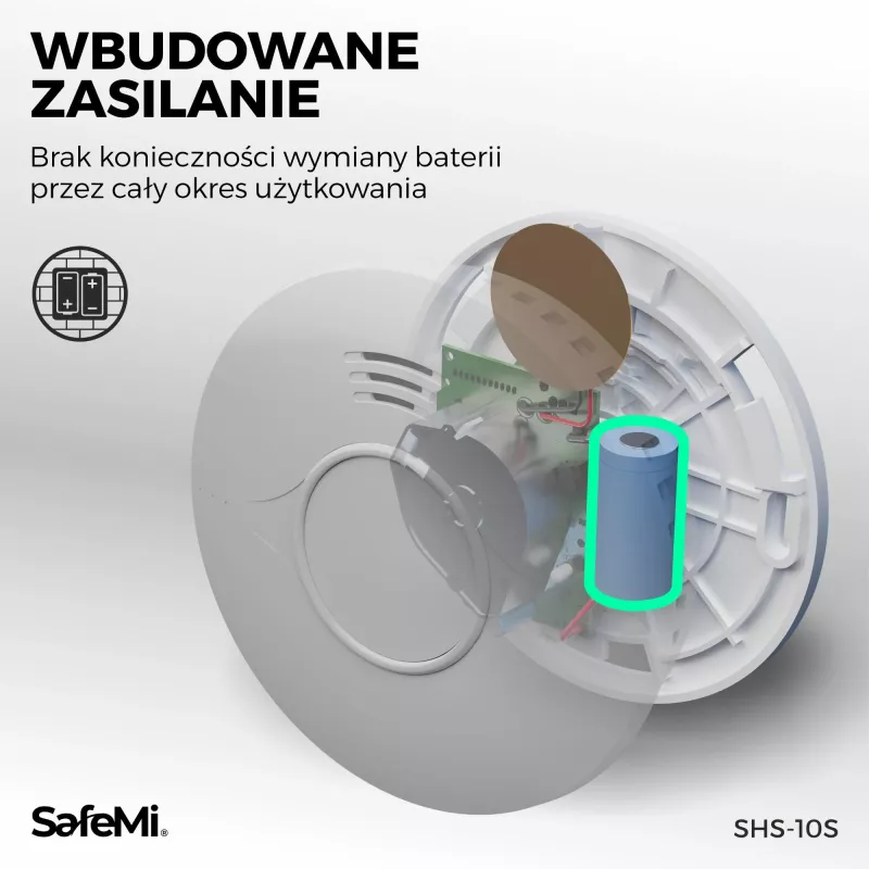SAFEMI SHS-10W detector de humo WiFi, garantía de 3 años