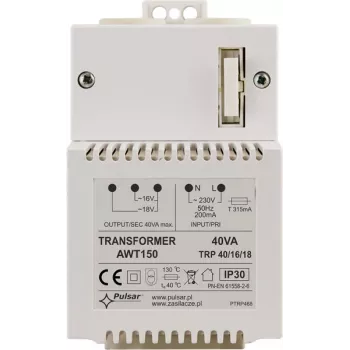 Pulsar AWT150 Transformador de alimentación 40VA 16V/18V AC