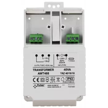 Pulsar AWT468 Transformador AC/AC 230V AC a 16V/18V AC 4A 68VA carril DIN
