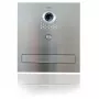 VIDOS S551-SKM Buzón con videoportero integrado, acero inoxidable cepillado, montaje empotrado
