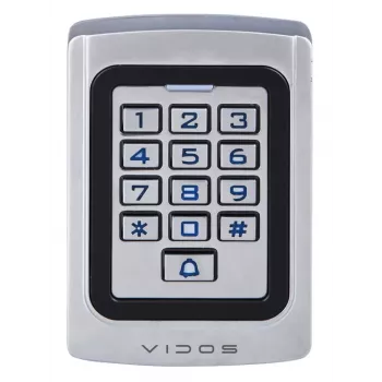 VIDOS Cerradura de combinación con lector ZS41 - Control de acceso autónomo, PIN y tarjeta, IP65