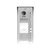 VIDOS DUO S1102A Videoportero para 2 viviendas, acero inoxidable, Full HD, 2 hilos, negro