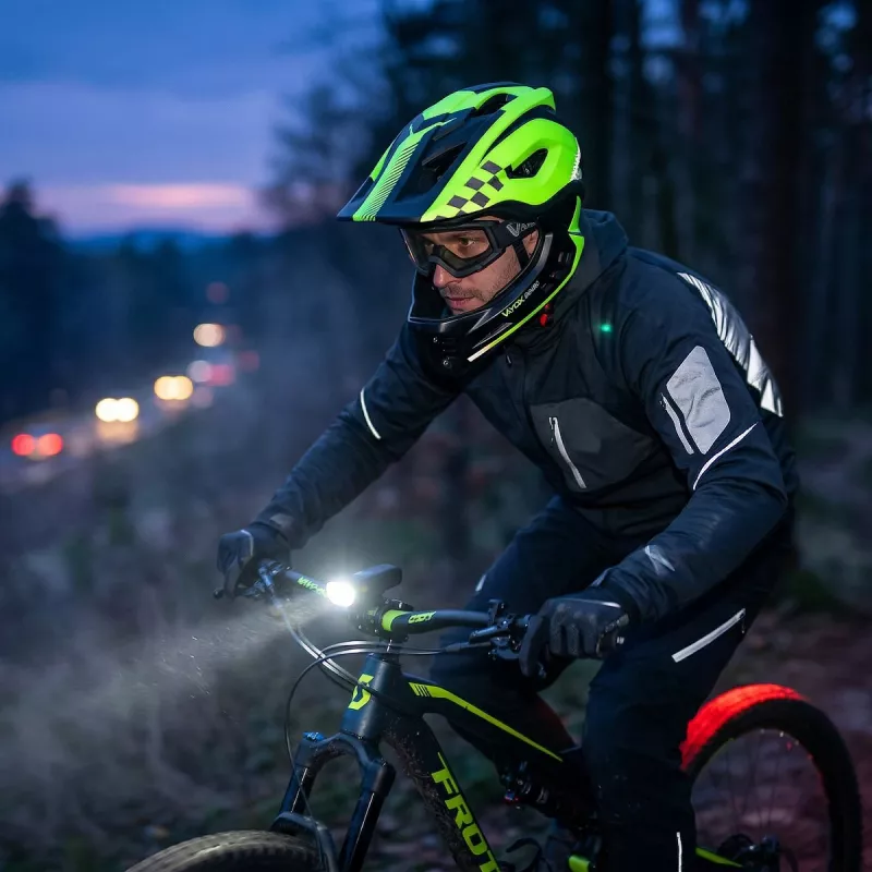 Vayox VA0421GM Casco Enduro verde talla M