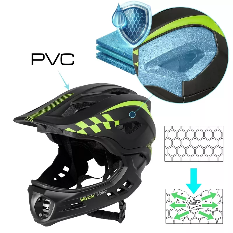 Vayox Casco Enduro S negro VA0421BS
