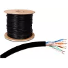 GETFORT Premium Cat.5e U/UTP Cable de exterior UV con gel 500m Negro