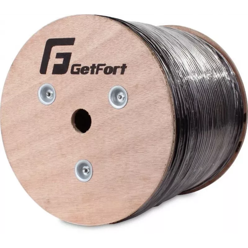 GETFORT Premium Cat.5e U/UTP Cable de exterior UV con gel 500m Negro