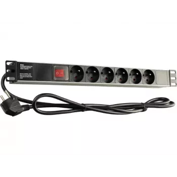 GETFORT LGF-06-Z Regleta de distribución de corriente (PDU) Schuko 19