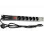 GETFORT LGF-06-Z Regleta de distribución de corriente (PDU) Schuko 19
