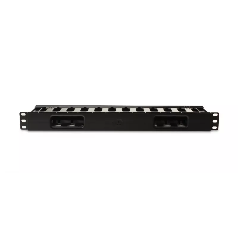 GETFORT OGF-PM Panel de gestión de cables horizontal cerrado 1U - Negro