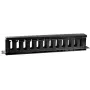 GETFORT OGF-PM Panel de gestión de cables horizontal cerrado 1U - Negro