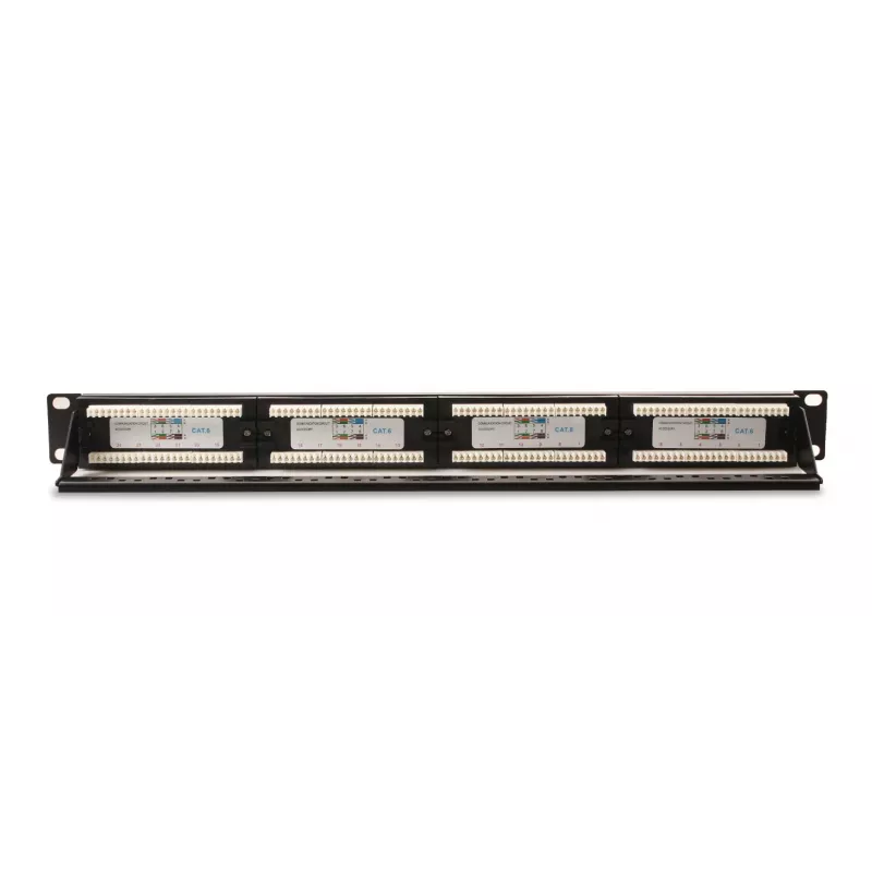 GETFORT PGF-6UTP24-B4 Panel de parcheo UTP Cat.6 24 puertos 1U negro