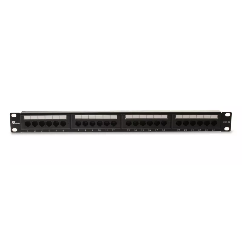 GETFORT PGF-6UTP24-B4 Panel de parcheo UTP Cat.6 24 puertos 1U negro