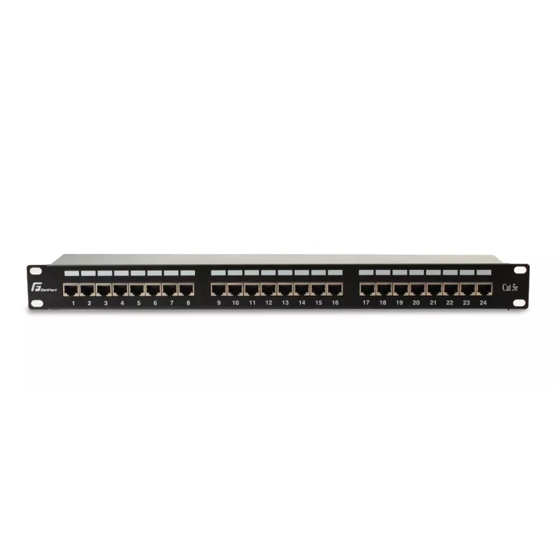 GETFORT PGF-5EFTP24-B6 Panel de parcheo FTP Cat.5e 24 puertos 1U negro