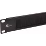 Getfort GF-Brush-RB regleta de cepillo 1U 19 inch para armarios rack - negra