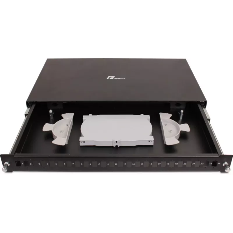GETFORT GF-FO02-SX panel de parcheo de fibra óptica de 24 puertos SC simplex 1U 19