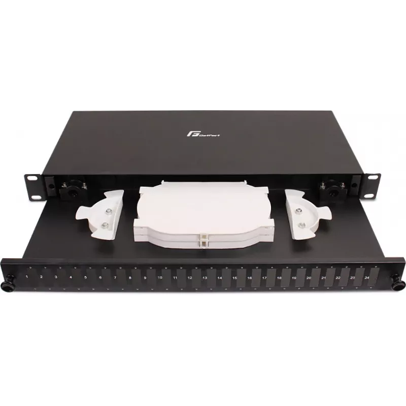 GETFORT GF-FO04-DX panel de parcheo de fibra óptica fijo 1U 19