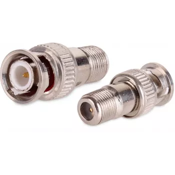 Adaptador de conector hembra F a conector macho BNC GETFORT GF-WBNC HQ 100 uds.