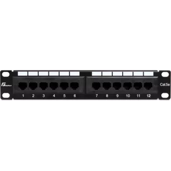 Getfort PGF-5EUTP12-B4 panel de parcheo Cat5e UTP de 12 puertos 10