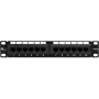 Getfort PGF-5EUTP12-B4 panel de parcheo Cat5e UTP de 12 puertos 10