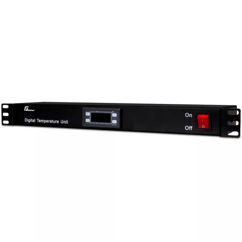 Getfort GF-TR termostato para rack 1U, digital, 19 inch, negro