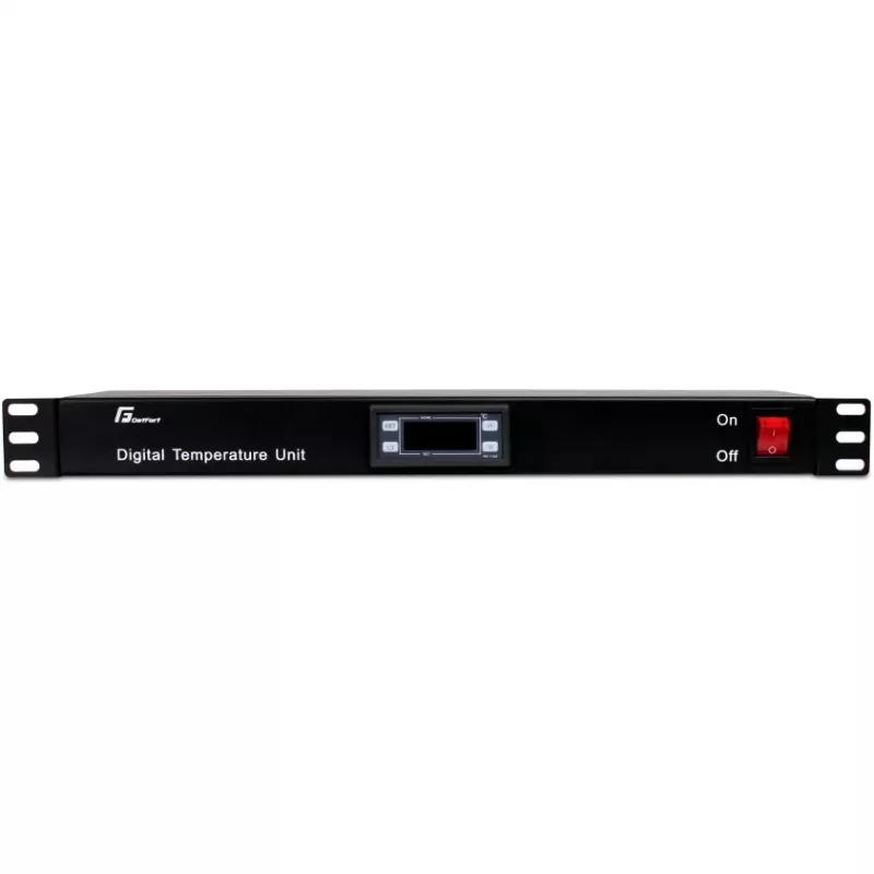 Getfort GF-TR termostato para rack 1U, digital, 19 inch, negro