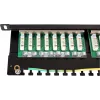 Panel de parcheo FTP Cat.5e 24 puertos 0,5U negro GETFORT PGF-5EFTP24-B8