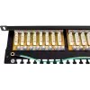 GETFORT PGF-6FTP24-B8 panel de parcheo FTP Cat.6 de 24 puertos 0,5U negro