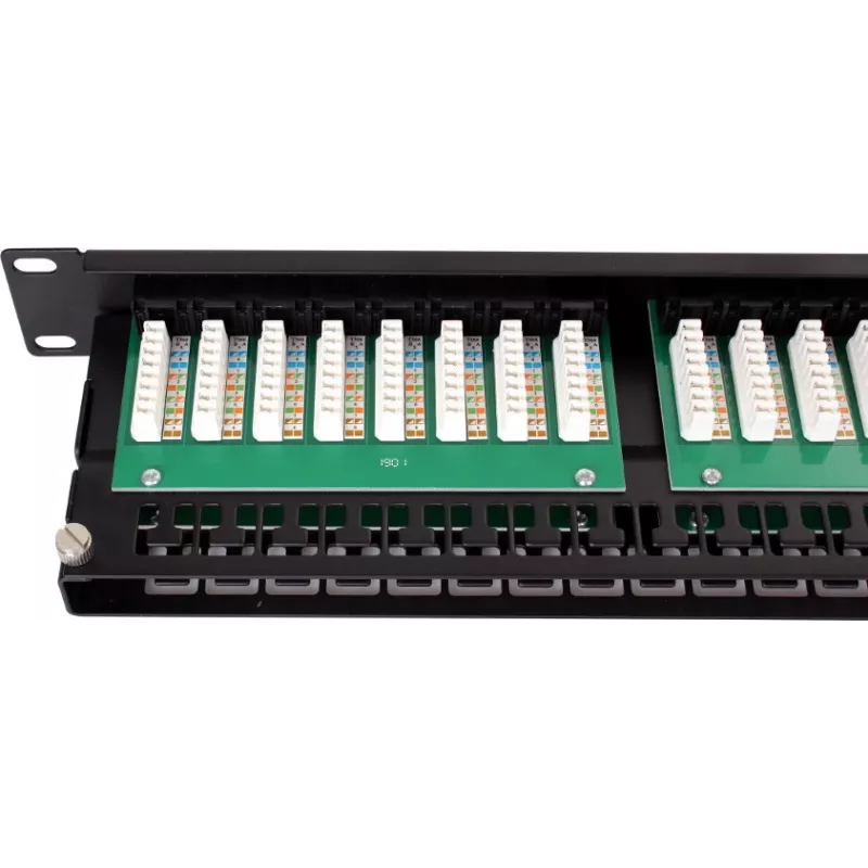 GETFORT PGF-5EUTP48-B9 panel de parcheo UTP Cat.5e 48 puertos 2U 19